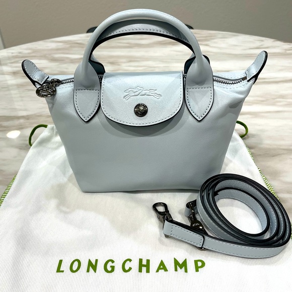 Longchamp LE PLIAGE CUIR
Top handle bag XS - Sky Blue (Sold Out Seasonal Color) - Picture 1 of 16
